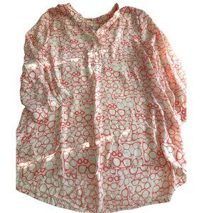 XL coral eyeglasses top from DE Collection optometry perfect for optometrist